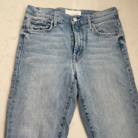 MOTHER The Insider Crop Step Fray Hem Bootcut Jeans- I Confess - Picture 3 of 5